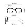 Roee Titanium Retro Glasses