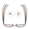 Retro Titanium Square Glasses Frame SM217