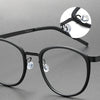 Titanium Vintage Oval Eyeglasses Frames 9737