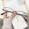 WOMEN'S FASHION HALF FRAME ANTI-BLUE LIGHT READING GLASSES