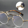 Titanium Vintage Oval Eyeglasses Frames KMN54