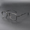 Phu Vintage Rectangle Titanium Foldable Eyeglasses Frame