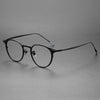 North Ultra-light Pure Titanium Vintage Round Eyeglasses Frame