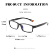 ANTI-BLUE READING GLASSES ULTRALIGHT SQUARE GLASSES