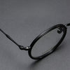 Titanium Vintage Round Eyeglasses Frames kmn139