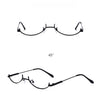 Lower Semi-Rimless Oval Glasses