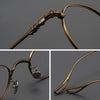 Titanium Vintage Round Eyeglasses FramesBK-GP401