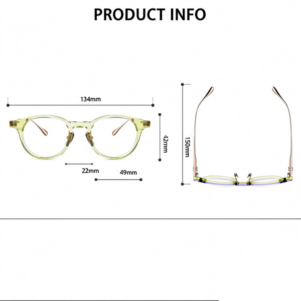 Titanium Vintage Eyeglasses Frames CMS148