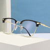 WOMEN'S FASHIONABLE METAL HALF FRAME ANTI-BLUE LIGHT READING GLASSES