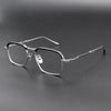 Phu Vintage Rectangle Titanium Foldable Eyeglasses Frame