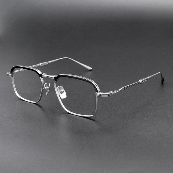 Phu Vintage Rectangle Titanium Foldable Eyeglasses Frame