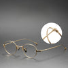 Titanium Vintage Oval Eyeglasses Frames KMN53