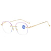 WOMEN'S FASHION DIAMOND CUTTING EDGE FRAMELESS ANTI-BLUE LIGHT READING GLASSES