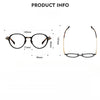 Titanium Vintage Round Eyeglasses Frames DTX426