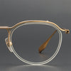 Titanium Vintage Oval Eyeglasses Frames DTX131