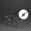 Titanium Vintage Round Eyeglasses Frames 80924