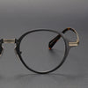 Titanium Vintage Round Eyeglasses Frames DTX426