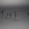 Titanium Vintage Round Eyeglasses Frames Bacchus