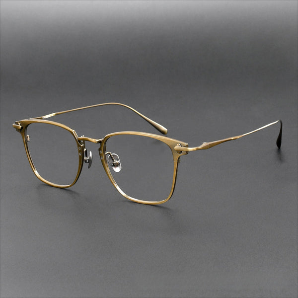 Roussel Vintage Square Titanium Eyeglasses Frame