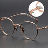 Titanium Vintage Oval Eyeglasses Frames EP