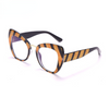 Fashion Cat Eye Glasses Women Men Computer Eyeglasses Optical Eye Glasses Blue Light Glasses Leopard Retro Spectacles Frame