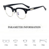 Acetate Semi-Rimless Oval Glasses Frames 015