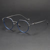 Titanium Geometric Glasses Frame 80925