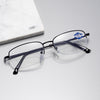 MEN'S METAL HALF-FRAME BIFOCAL READING GLASSES