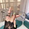 WOMEN'S FASHIONABLE AND VERSATILE LARGE FRAME ANTI-BLUE LIGHT READING GLASSES