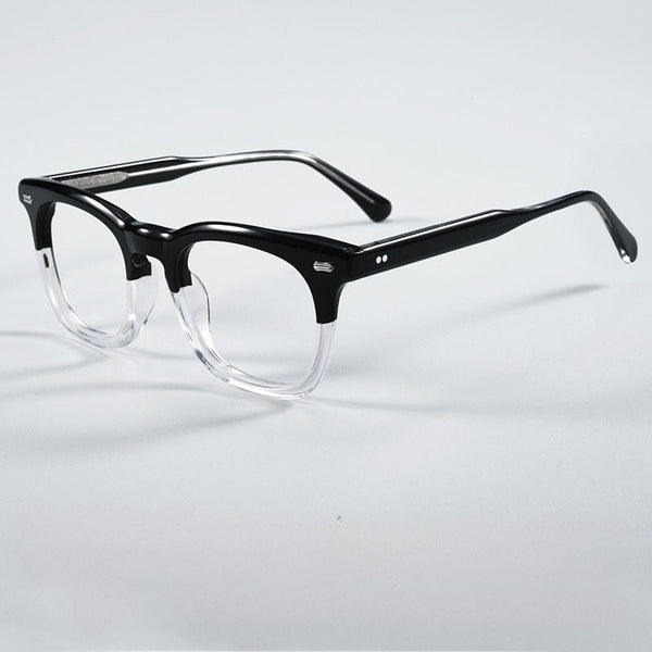 Cesar Retro Rectangle Acetate Glasses Frame