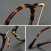 Titanium Vintage Round Eyeglasses FramesBT55003