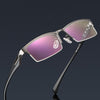 [Customized prescription]Men's Stylish Titanium Alloy Reading Glasses, Shockproof and Impact Resistant