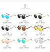Retro Round Metal HD Polarized Steampunk Sunglasses