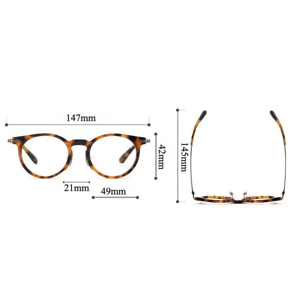Ely Classic Oval Acetate Glasses Frame