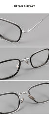 Retro Titanium Square Glasses Frame ST 19052