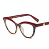 Women's Eyeglasses With Black Frame Oversize Horn-rimmed Cat Eye Glasses Computer Fashionable Glasses