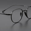 Titanium Vintage Oval Eyeglasses Frames 200132