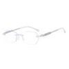 WOMEN'S FASHION FRAMELESS ULTRA-LIGHT CUT-EDGE ANTI-BLUE LIGHT READING GLASSES