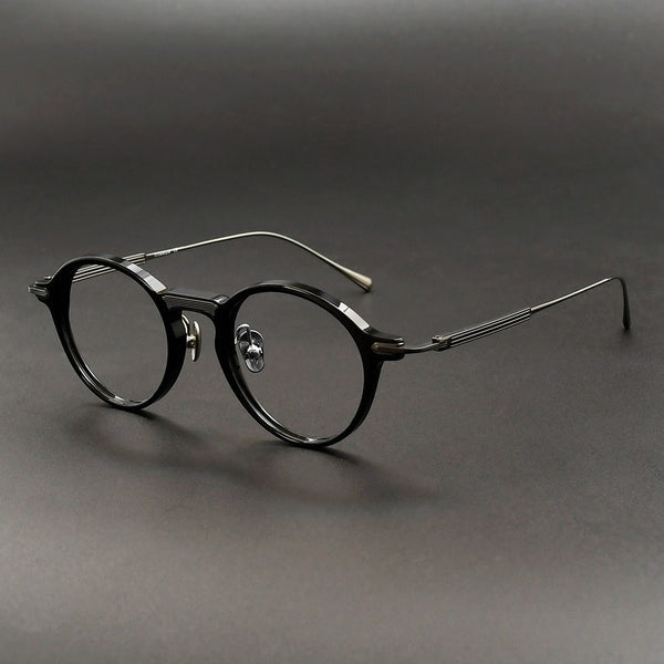 Koo Vintage Round Titanium Eyeglasses Frame