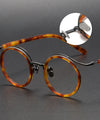 Titanium Vintage Round Eyeglasses Frames SH F85676