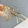 WOMEN'S FASHIONABLE FINE GLITTER EDGE LARGE FRAME ANTI-BLUE LIGHT READING GLASSES