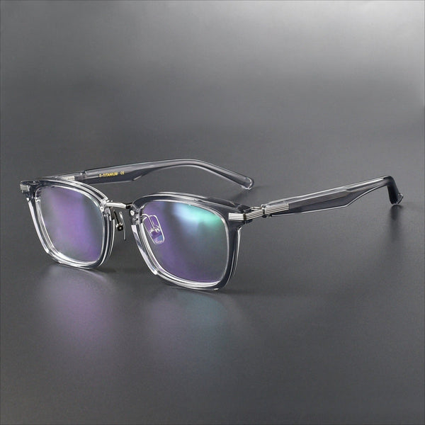 Kropp Retro Rectangle Acetate Eyeglasses Frame