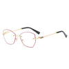 WOMEN'S FASHION BUTTERFLY SHAPE FRAMELESS ANTI-BLUE LIGHT READING GLASSES