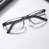 MEN'S METAL SQUARE MULTIFOCAL ANTI-BLUE LIGHT READING GLASSES