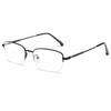 MEN'S METAL HALF-FRAME BIFOCAL READING GLASSES