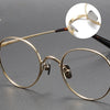 Titanium Vintage Round Eyeglasses Frames KMN01TR