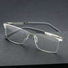 MEN'S RETRO HALF-FRAME ANTI-BLUE LIGHT READING GLASSES