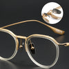 Titanium Vintage Oval Eyeglasses Frames DTX131