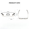 Retro Titanium Square Glasses Frame 07519