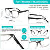 Reading Glasses Gradient Color Quality Readers With Comfort Spring Hinge For Men Women